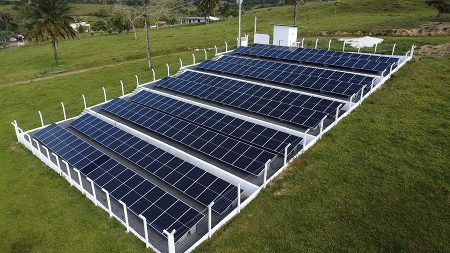 Usina solar instalada pela Inove Solar
